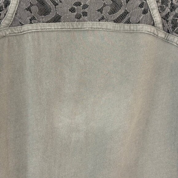 Sundance Catalog Top Womens Small Lace Detail Blouse BOHO Green FLAW - Picture 6 of 6